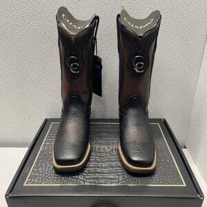 Cuadra Men’s Western Rodeo Bison Leather Boots